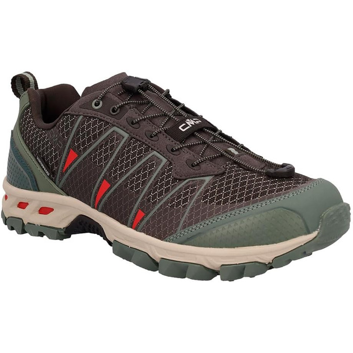 Чоловічі трекінгові кросівки CMP Altak WP для бігу, 44 EU, Piombo Trek Green Ferrari