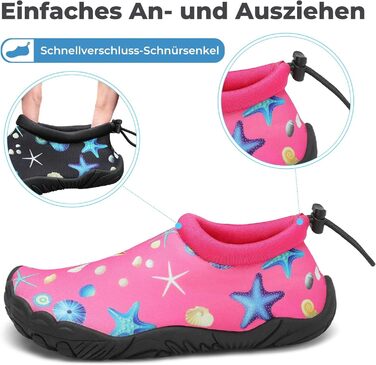 Дитячі шкарпетки-капці для плавання Mishansha: дихаючі, швидковисихаючі, антиковзкі, розмір 24-35, блакитний/рожевий