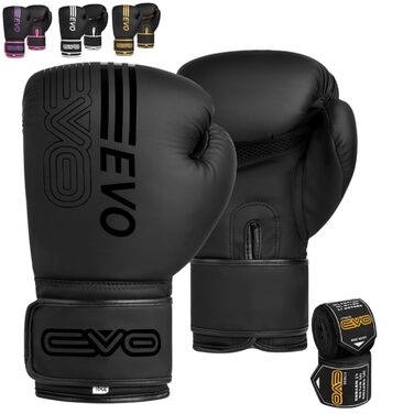 Боксерські рукавички EVO Fitness для чоловіків та жінок, MMA, Muay Thai, Kickboxing, спаринг, тренування, 12 OZ, рожево-чорні