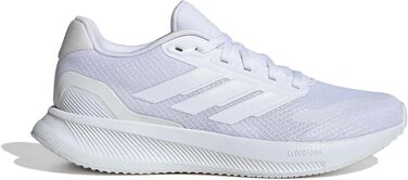 Жіночі кросівки для бігу adidas Runfalcon 5 Cloud White — білі, з амортизацією Cloudfoam та дихаючою сіткою, розмір 39 1/3 EU