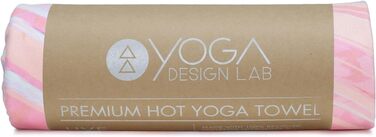 Рушник для йоги Hot Yoga від Yoga Design Lab | Антиковзаючий, легкий, з переробленої мікрофібри, швидковисихаючий, для гарячої йоги, спорту, подорожей (Pearl)