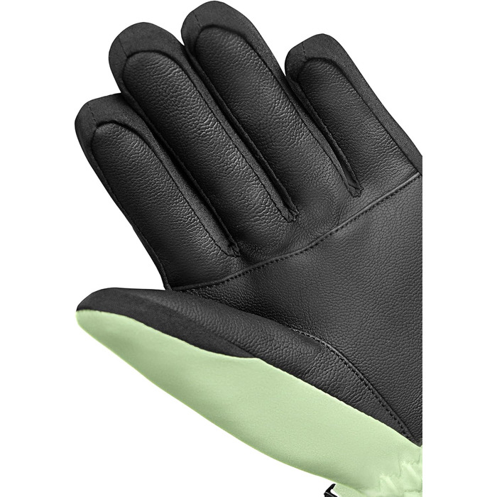 Дитячі гірськолижні рукавички Reusch Benji R-TEX XT водонепроникні з функцією Touchscreen, світло-зелені/чорні, розмір 4