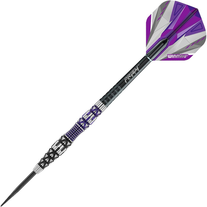 Дротики WINMAU Simon Whitlock 24г, професійні, вольфрамові, сталевий наконечник, комплект з оперенням і шафтами