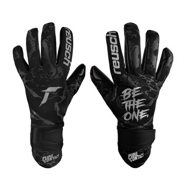 Воротарські рукавиці Reusch Pure Contact Infinity Junior для футболу (чорні) - дитячі, для штучної трави