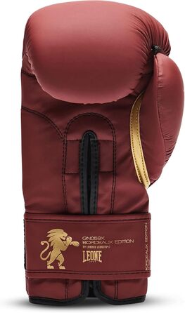 Боксерські рукавички LEONE 1947 Bordeaux Edition, унісекс, 10 унцій, бордові