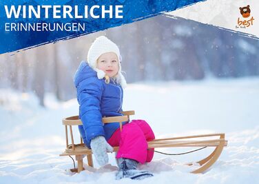 Дерев'яні санки для дітей з спинкою Best For Kids, Davoser