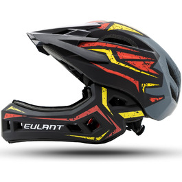 Дитячий велосипедний шолом EULANT з підборіддям, фулфейс для BMX, MTB, для хлопчиків і дівчаток, знімний підборідний захист, регульований, для даунхілу