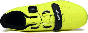 Велосипедні черевики для чоловіків та жінок, для шосе та гірського велосипеда, з гумовою підошвою, дихаючі кросівки, не блокують п'ятку, MTB черевики, розмір 38 EU, жовті