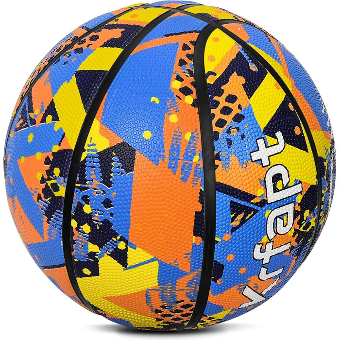 Баскетбольний м'яч Krfapt для дітей розміру 5 - М'який міні-м'яч з неслизькою поверхнею, ідеальний для школи та тренувань (Outdoor/Indoor), 3, Оранжевий