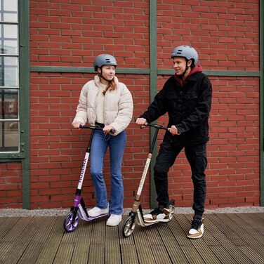 Самокат HUDORA BigWheel 205 Advanced з алюмінію, складаний, регульований, до 100 кг, для дітей, підлітків і дорослих