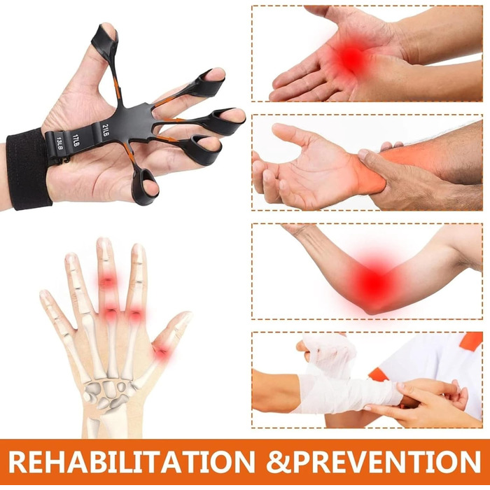 Регульований тренажер для хвату з лічильником – 5–100 кг, тренажер передпліччя та зап'ястя, механічний тренажер для рук для силових тренувань, реабілітації, скелелазіння, фітнесу та зняття стресу (Сірий (набір))