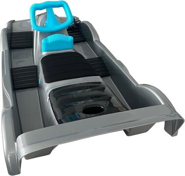 Санки Funwave AlpenGaudi Double Race для двох, сріблясті, 114x55x28 см