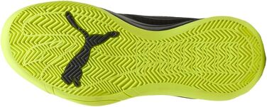 Кросівки баскетбольні PUMA Court Pro для чоловіків, біло-чорні (39 EU, Puma Schwarz Electric Lime)