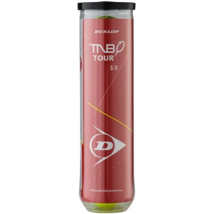 Тенісні м'ячі Dunlop Tour 3.0, 4 шт, професійні