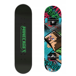 Класичний дерев'яний скейтборд Minecraft, 80 см (31 дюйм), до 100 кг