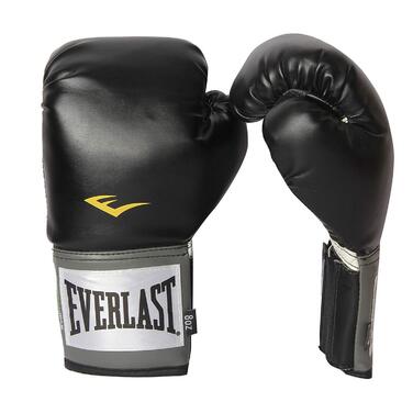 Боксерські рукавички Everlast Prostyle 2 (12oz) + лапи тренера + набір для спарингів - чорні, професійні