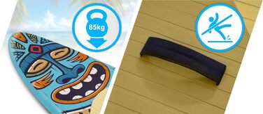 Надувний SUP-борд Soke Aquasurf 275x76x12 см - комплект з насосом, веслом, стропом та рюкзаком. Максимальне навантаження 85 кг