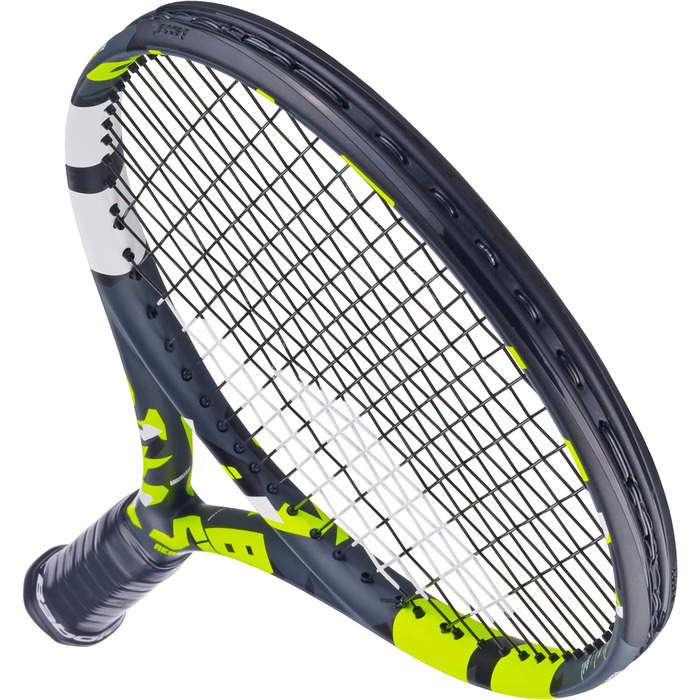 Тенісна ракетка Babolat Boost Aero для дорослих, легка, графітова, сіро-жовта, для жінок і чоловіків, вже з натягнутими струнами, розмір рукоятки 1