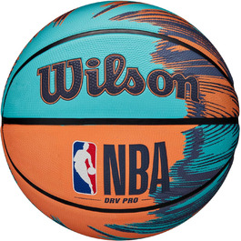 М'яч для баскетболу Wilson NBA Drv Pro Streak 7, синьо-оранжевий, для підлітків, універсальний