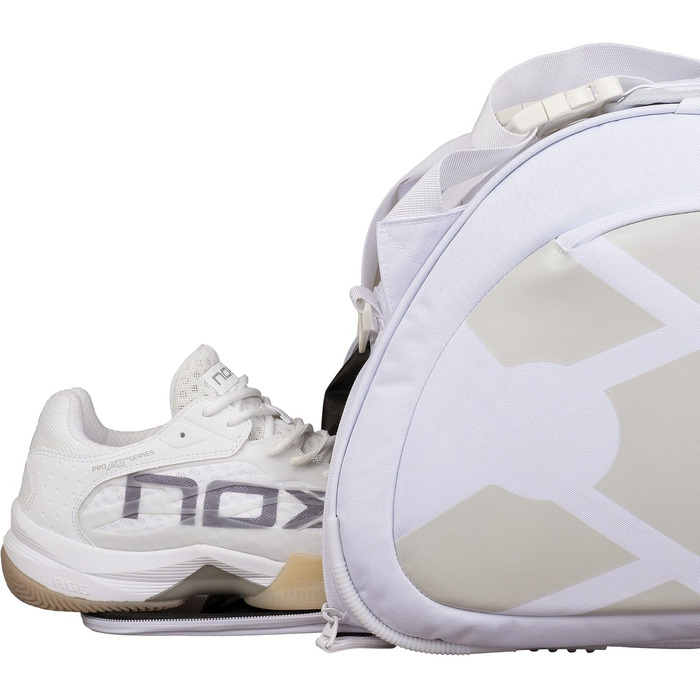 Сумка для падел Nox AT10 Team Weiss - професійна спортивна сумка для ракет та аксесуарів