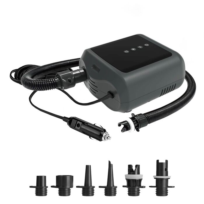 Електричний насос для SUP дошки PBG – 12V/Акумулятор з LCD дисплеєм, до 20 PSI, Powerbank, для SUP, човнів, каяків та кемпінгу (PBG6)