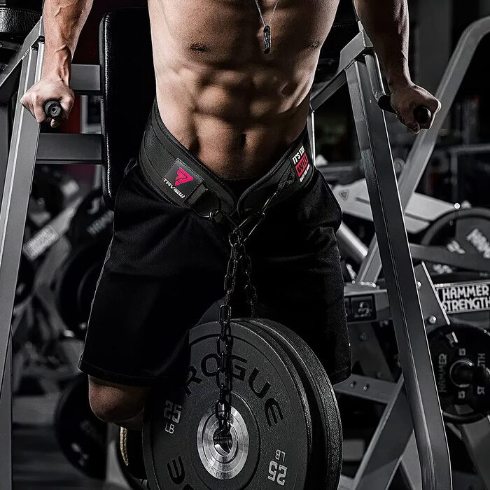 Тягаревий пояс для підтягувань TAVIEW з ланцюгом, чорний