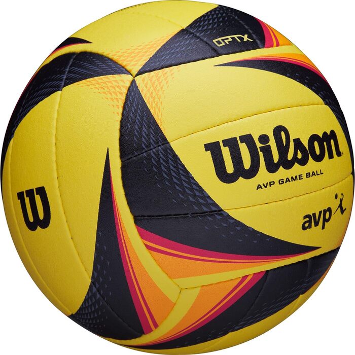 Волейбольний м’яч Wilson OPTX AVP Replica, синтетична шкіра, репліка офіційного м’яча AVP