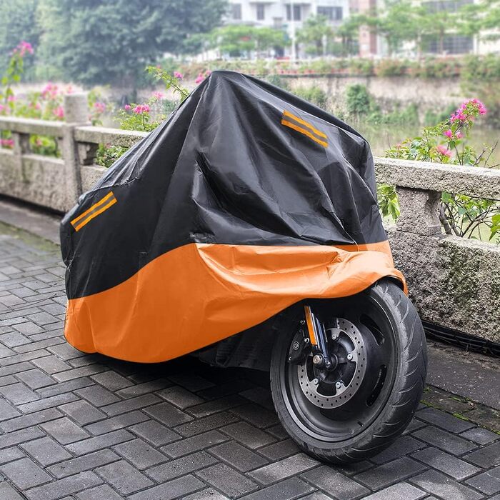 Чохол для мотоцикла 210D Oxford, захист від подряпин, вологості, 245x105x125 см, для Harley-Davidson, Honda, Suzuki, Yamaha