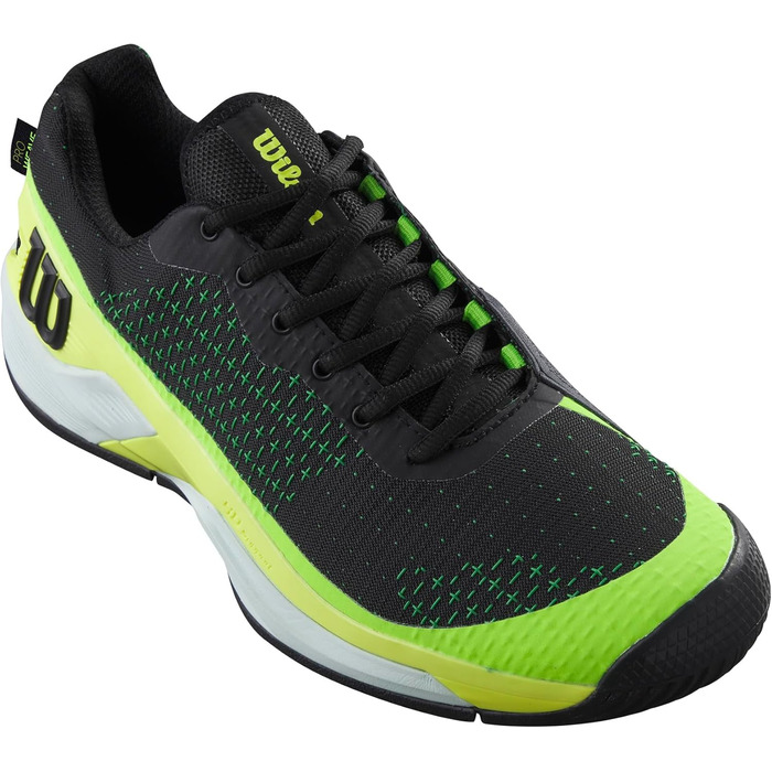 Тенісні кросівки Wilson Rush Pro Extra Duty, 43 1/3 EU, чорний/жовтий/зелений, Gecko