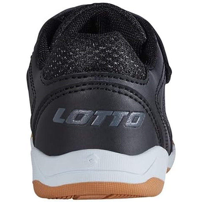 Дитячі спортивні кросівки Lotto Whizzer K для залу, чорні (Black Dk Grey), розмір 30 EU