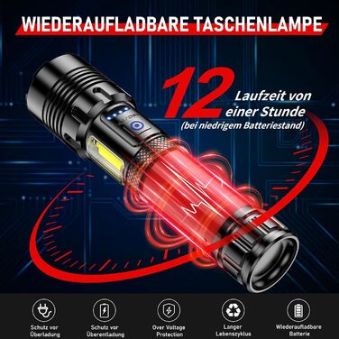 Ліхтар Shadowhawk XHM90.2 LED 1000000 Люмен: Потужний, з COB прожектором, USB, 7 режимів, для кемпінгу та надзвичайних ситуацій