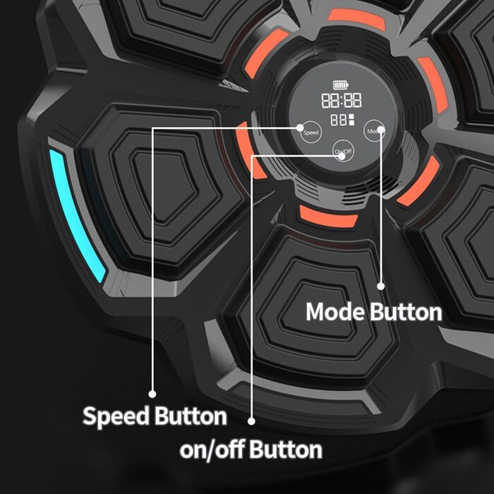 Музична Bluetooth боксерська машина для тренувань, електронна розумна настінна груша для ударів