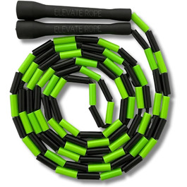 Професійна скакалка Elevate Rope з перлинами, 3 м, регульована, якісні перлини і полімерний шнур, для фрістайлу, кардіо та трюків, для всіх рівнів, для залу та вулиці