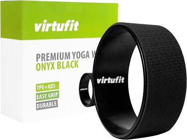 Преміум йога-валик VirtuFit 33 см, онікс чорний