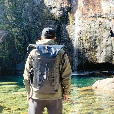 Водонепроникний рюкзак Dry Bag 35L для каякінгу та рафтингу (Чорний)