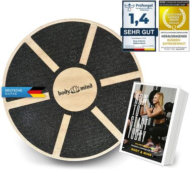 Баланс-борд Deluxe для фізіотерапії та тренувань координації з безкоштовною електронною книгою Studio Board Deluxe з дерева