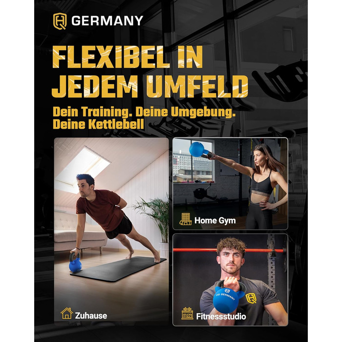 Гантель з неопрену HQ Germany® | Чавунна гантель | 2-32 кг | Стартові набори | Допуск ваги ±2,0%