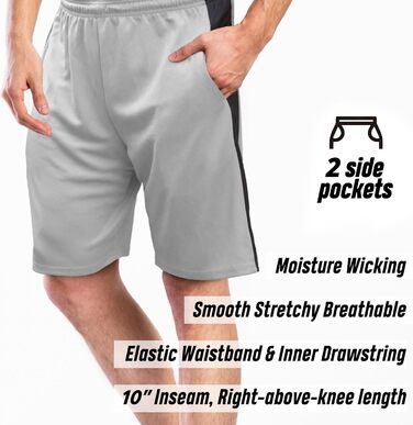 Чоловічий спортивний костюм Nike Dry-Fit для баскетболу, бігу, тренувань, фітнесу (4 шт., розмір C, комплект B)