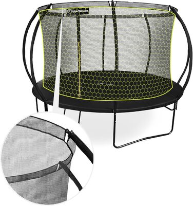 Трамплін гірський Hypermotion Outdoor для дітей 244/305/366/430/487 см - швидковисихаючий, водостійкий, велика пружність, для саду (діаметр 430 см / 14 футів)