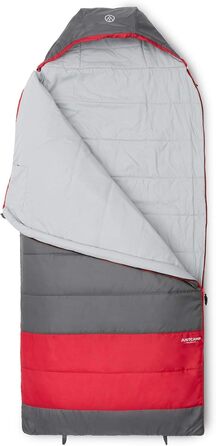 Сплячий мішок Justcamp Melvin XXL 4 сезони для дорослих, сірий