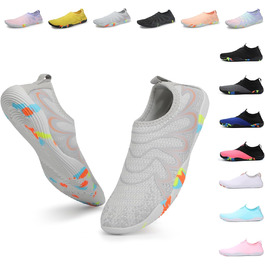 Шкарпетки для плавання унісекс, аквашузи чоловічі та жіночі, швидковисихаючі, легкі, дихаючі, сірі, 45 EU