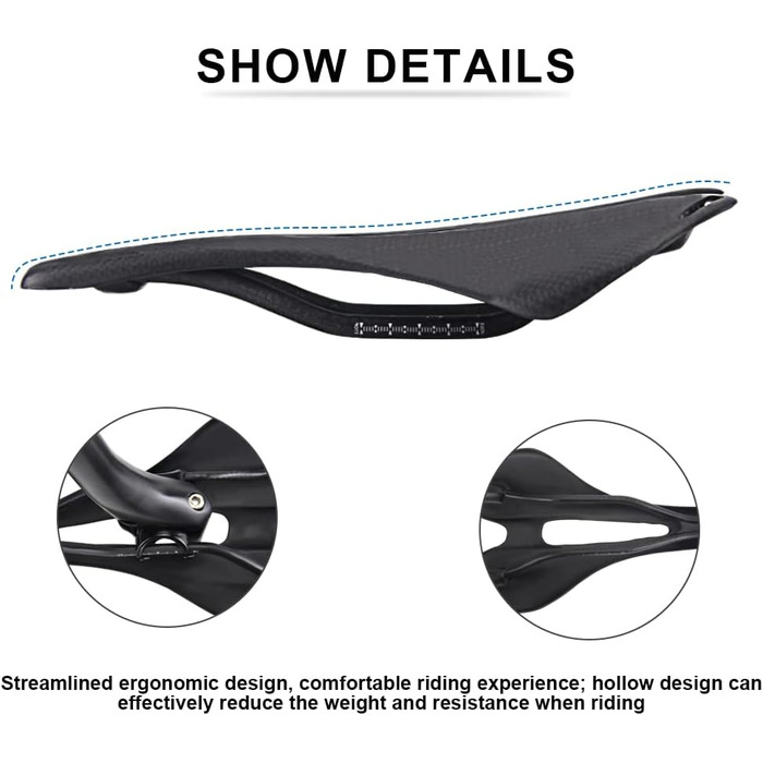 Сідло для велосипеда Carbon RXL SL, 270*141mm, для MTB та шосейних велосипедів, чоловіче