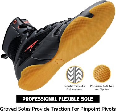 Чоловічі шкарпетки-взуття ASHION для хайкінгу та трейлраннінгу, зимові, водонепроникні, чорно-червоні (42.5 EU)