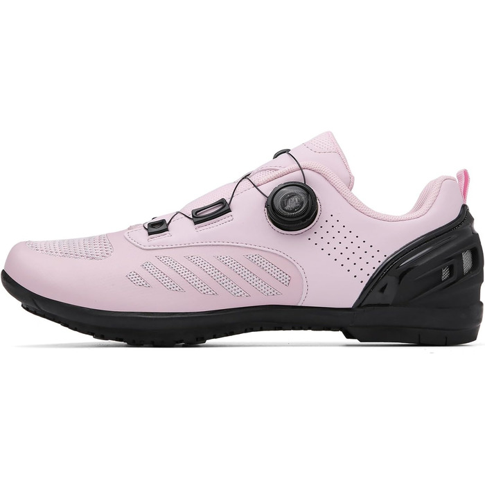 Жіночі велотуфлі для шосе та гірського велосипеда з поворотним диском, неслизькі, легкі, рожеві, 41 EU