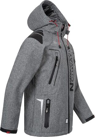 Функціональна куртка Geographical Norway Tangata для активного відпочинку, червона (S, Blended Grey)