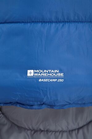 Спальний мішок Mountain Warehouse Basecamp 250 - для дорослих та дітей, блакитно-зелений