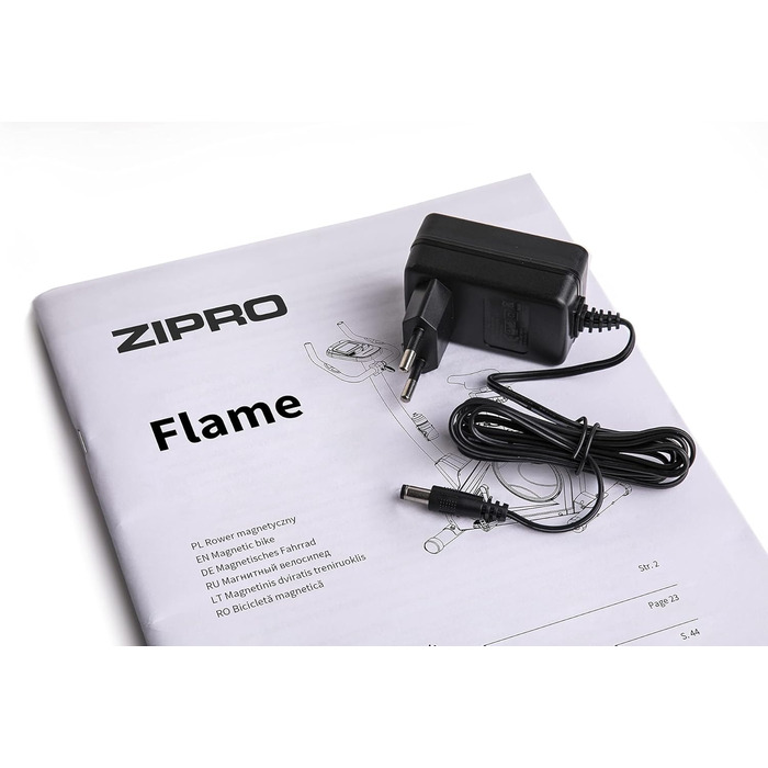 Магнітний велотренажер Zipro Flame для дому, ергометр до 150 кг, фітнес-велосипед із живленням від мережі