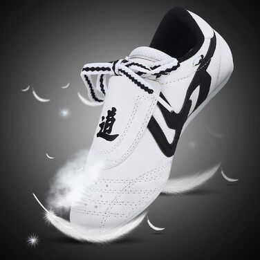 Взуття для Таеквондо Keenso: дихаючі шкіряні кросівки з гуми для бойових мистецтв, легкі, розмір 31 EU