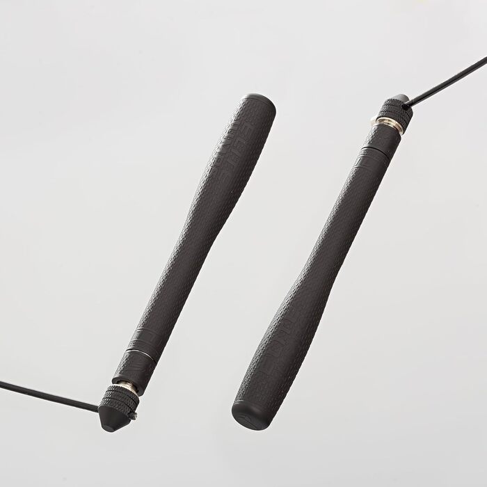 Стрибкове канат Elite Jumps Bullet Comp – професійне швидкісне канат для тренувань Double Under та фітнесу – легкий та міцний, чорний