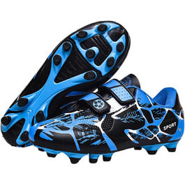 Дитячі футбольні бутси Kinder - унісекс, синій, 36 EU. Зручні, з кріпленням на липучці, для тренувань та гри на вулиці. Дихаючі, з мультиножками.